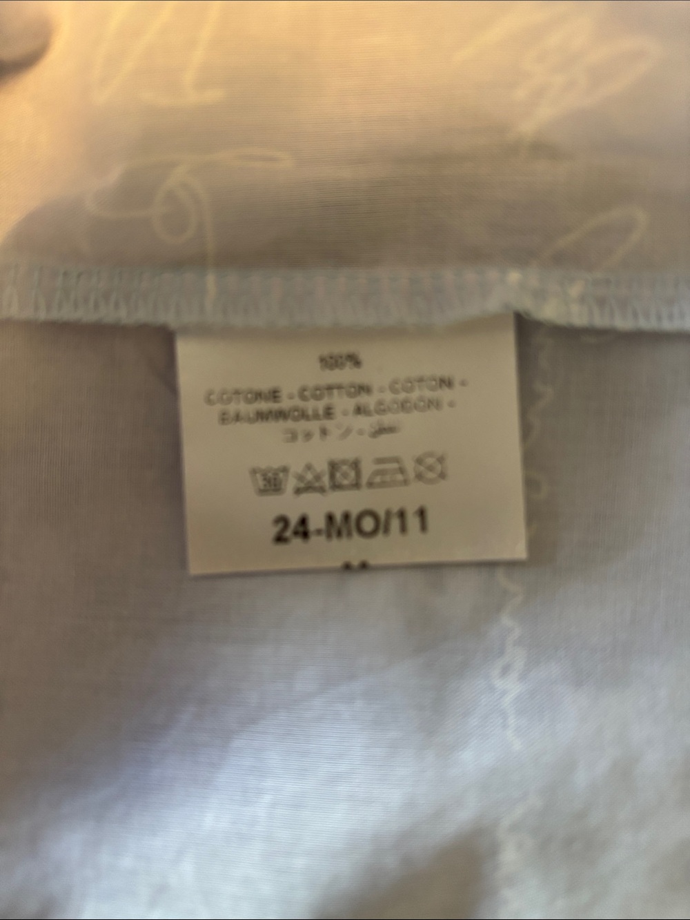 😎Motel Rocks Pale Blue Script Button-Down Shirt - Picture 5 of 6